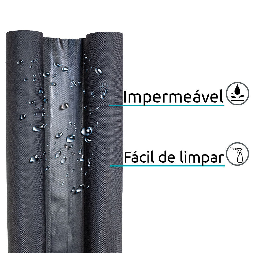 Kit 10 unidades Veda Porta Protetor Impermeável 80cm - PRETO