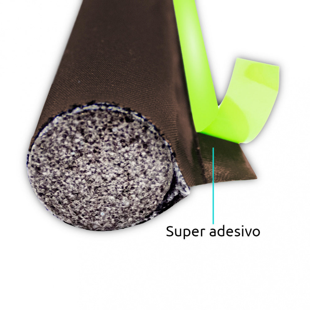 Veda Porta Adesivo Impermeável Ajustável 80 cm - Marrom