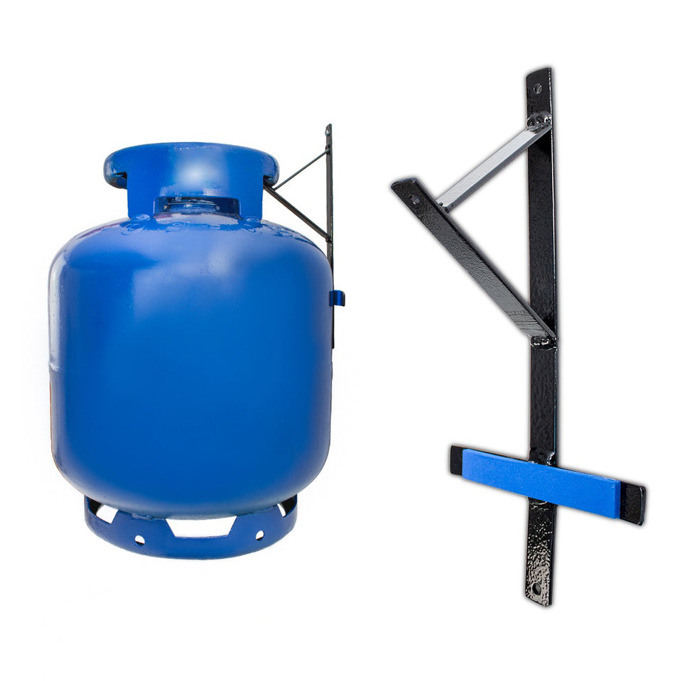 Suporte Para Botijão de Gás Parede Com Trava AntiFurto Roubo C/ Buchas e Parafusos