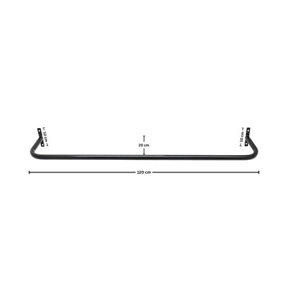 Arara de Parede para Closet ou Loja Kit 6un - 1,2m em Aço Carbono Reforçado