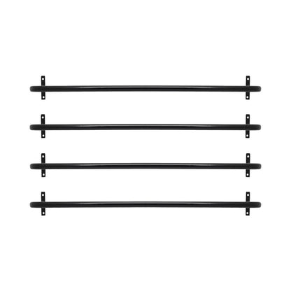 Arara de Parede para Closet ou Loja Kit 4un - 1m em Aço Carbono Reforçado