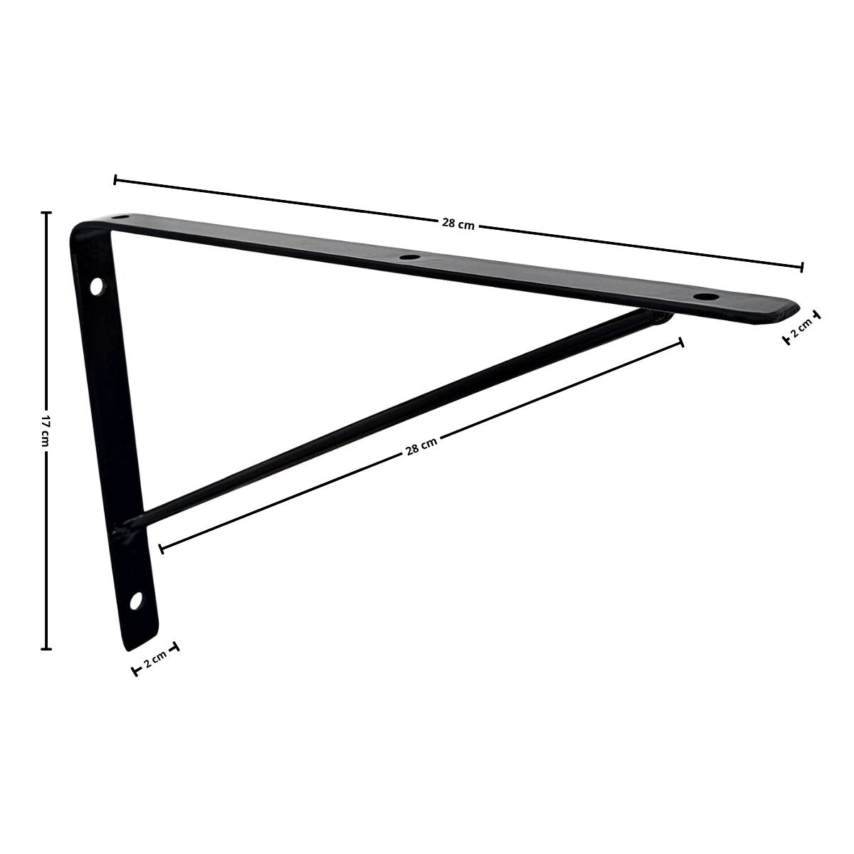 Mão Francesa Kit 6 Unidades 30 CM - Acompanha Buchas e Parafusos