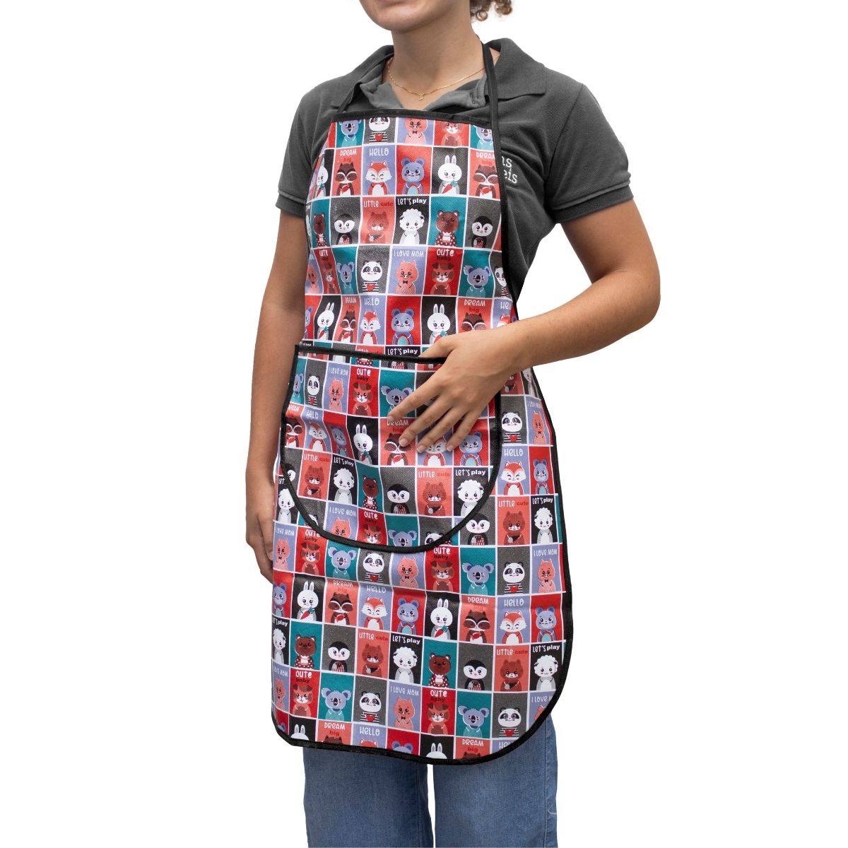 Avental Banho e Tosa Pet Shop Impermeável A Prova De Água Com Bolso