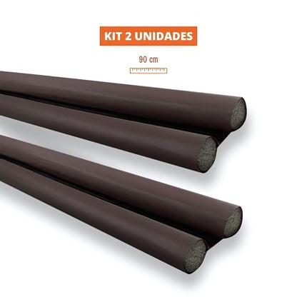 Kit 2 Unidades Veda Porta Protetor Rolinho Impermeável Ajustável 90 cm