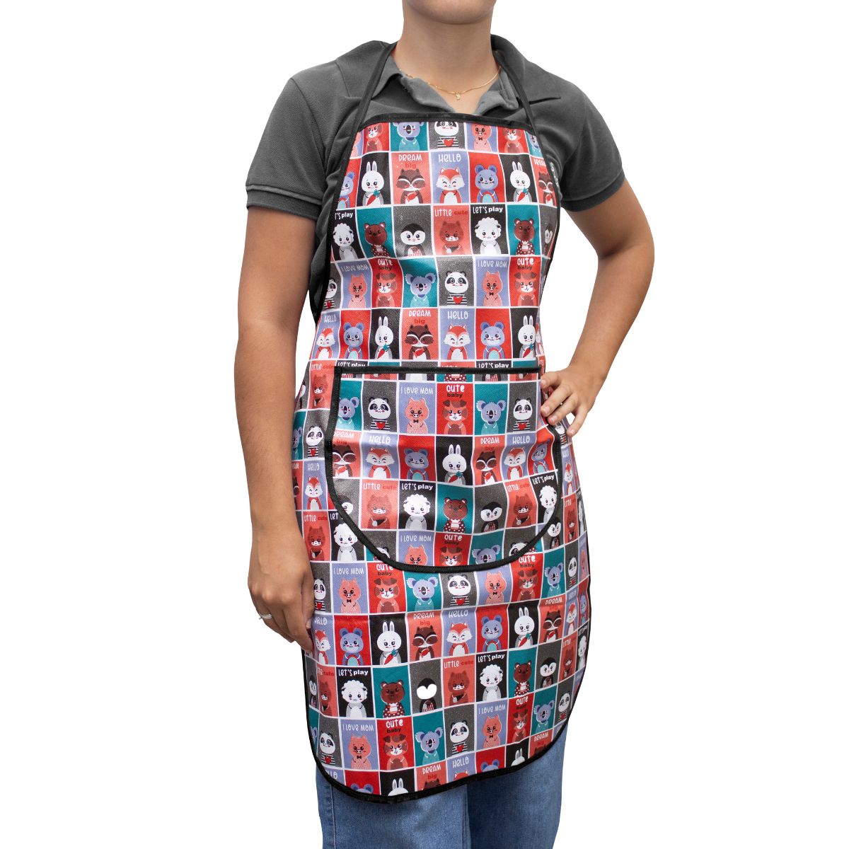 Avental Banho e Tosa Pet Shop Impermeável A Prova De Água Com Bolso