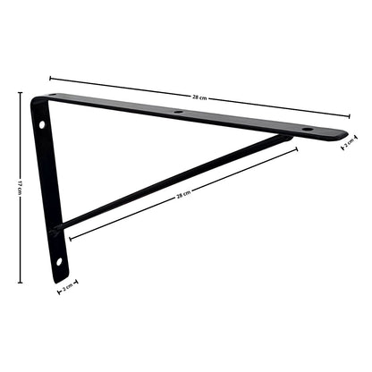 Mão Francesa Kit 8 Unidades 30 CM - Acompanha Buchas e Parafusos