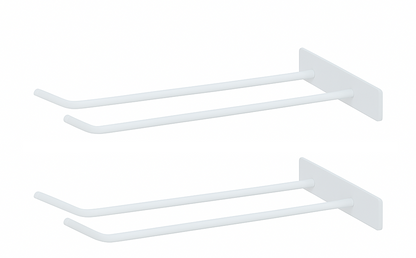 Kit 02 Suporte de Vassoura|Rodinho de parede de ferro-Branco