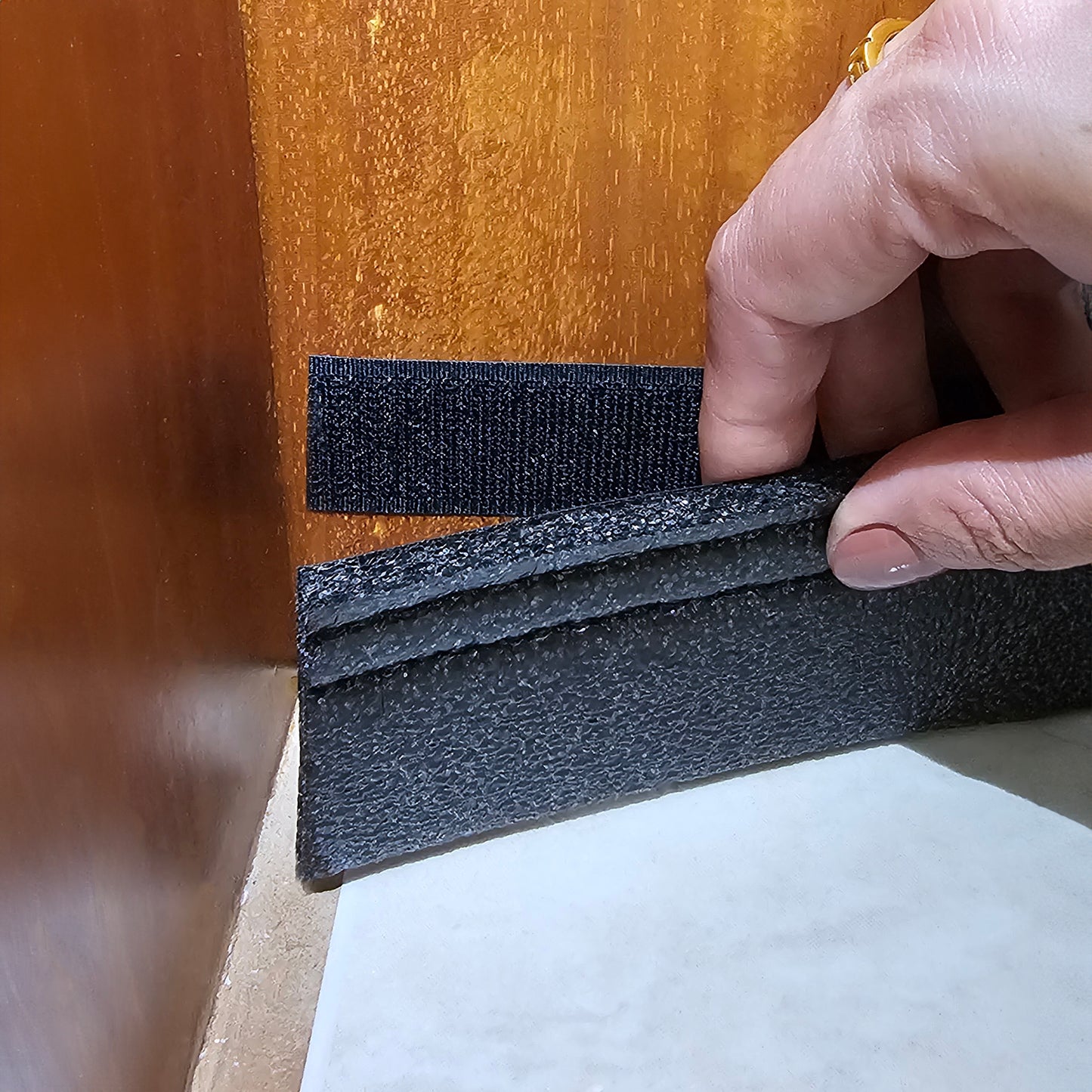 Protetor contra insetos veda porta rodinho adesivo 80 cm