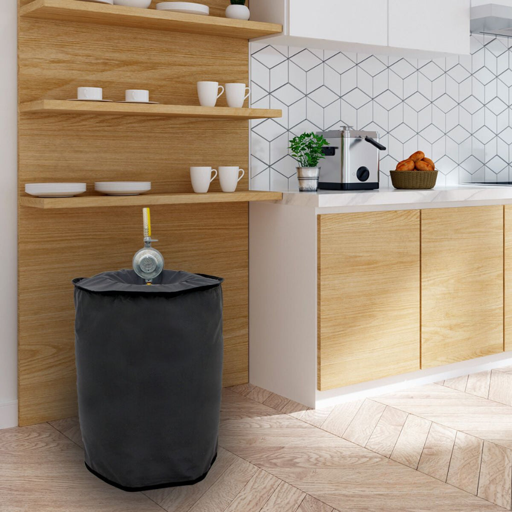 Capa Protetora para Botijão Bujão de Gás Impermeável Preta