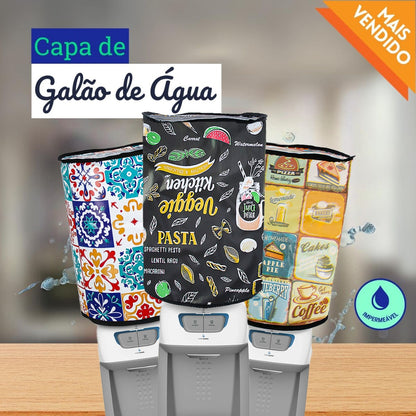 Capa para Galão de Água 20 L Impermeável Várias Estampas