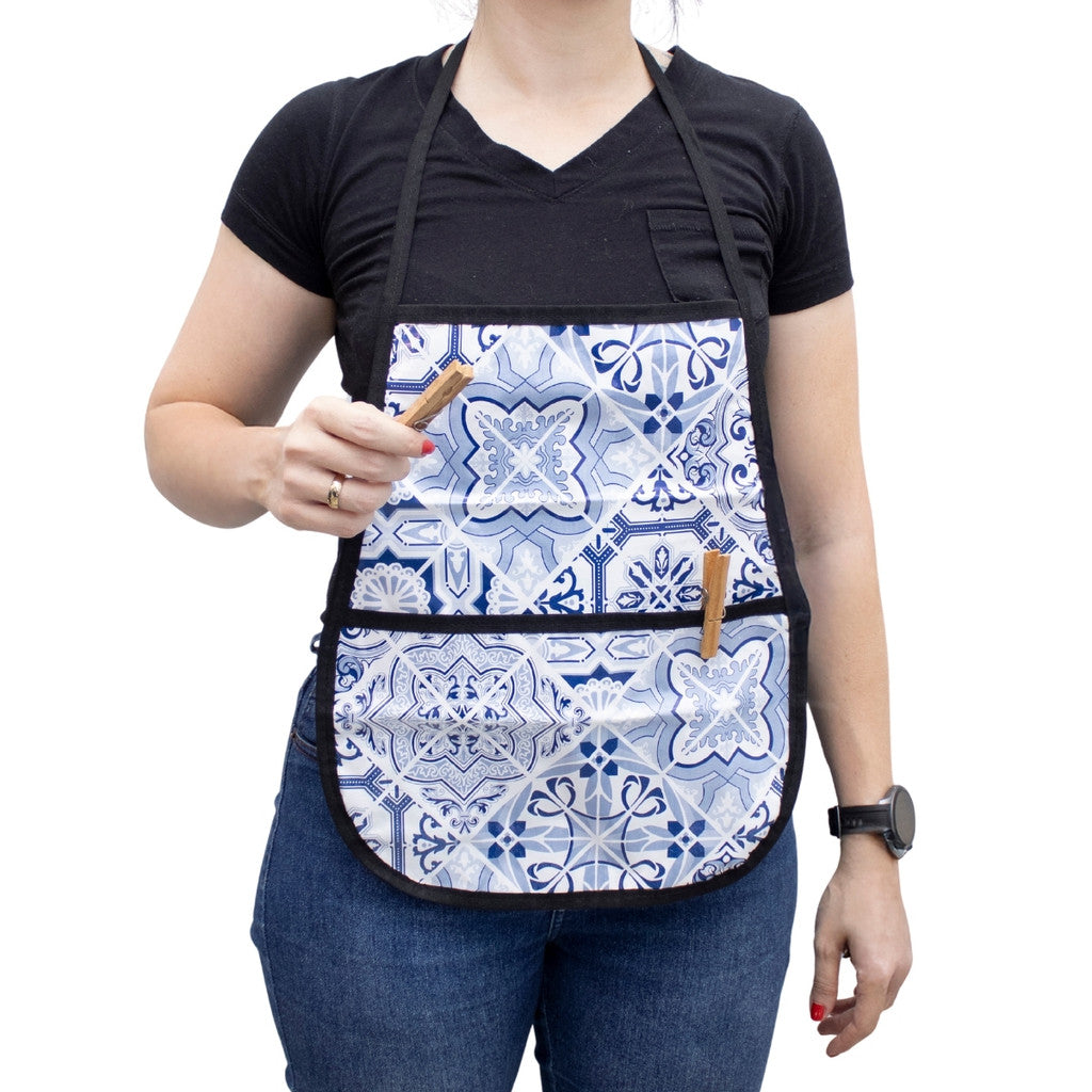 Porta Prendedores Roupas com Bolso Avental 40x33 cm Porta Pregador de Roupa Organizador Lavanderia