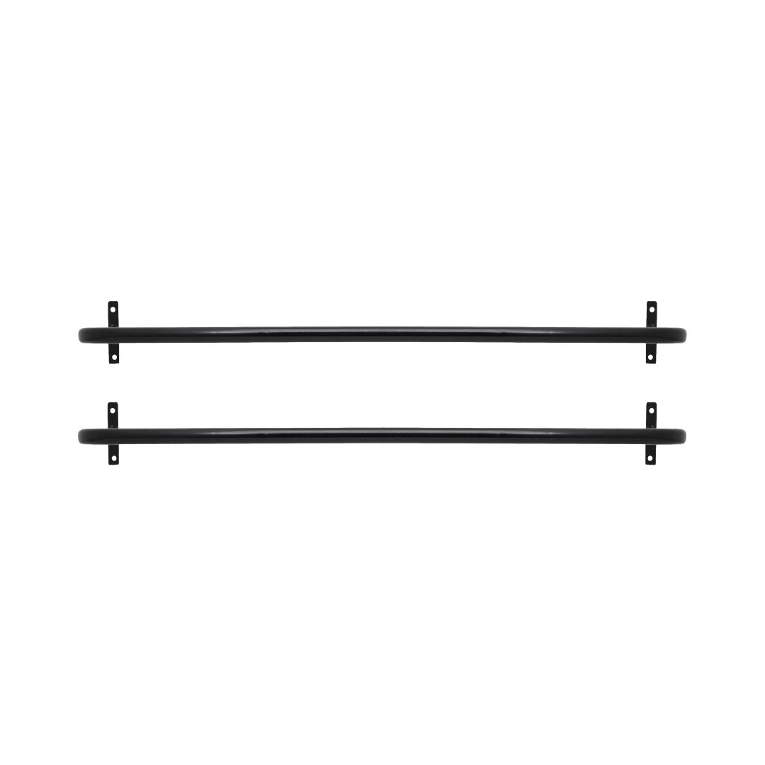 Arara de Parede para Closet ou Loja Kit 2un - 1,2m em Aço Carbono Reforçado