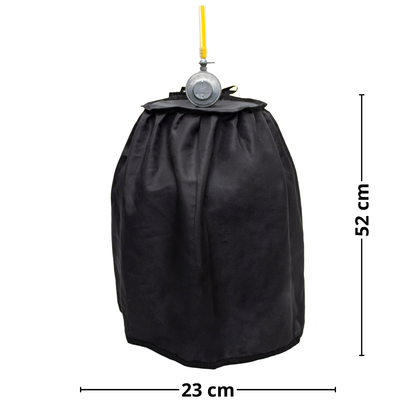 Capa Botijão Bujão de Gás em Oxford Preto