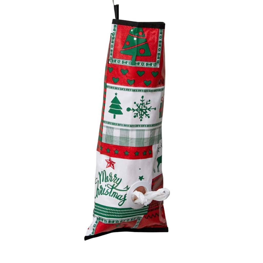 Puxa Saco Porta Sacolas Estampado Impermeável Natal