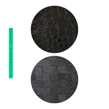 Jogo Americano Impermeável 4 Peças em Corino Limpa Fácil Preto