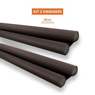 Kit 2 Unidades Veda Porta Protetor Rolinho Impermeável Ajustável  80 cm