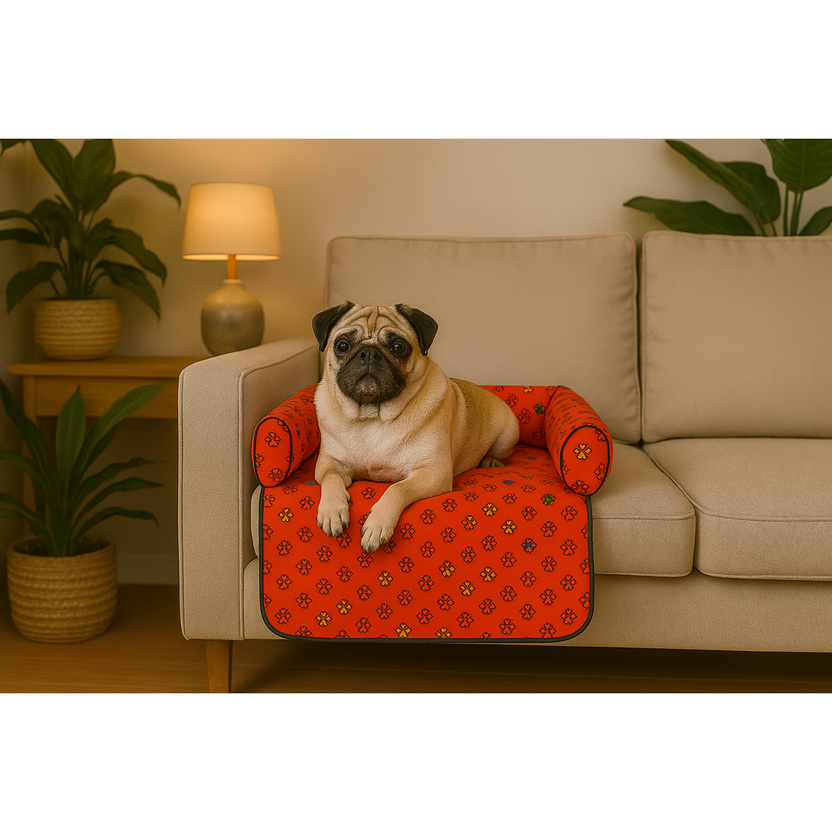 Capa | Assento Pet Estampado 1,20x70 | Sofá Cadeira Protetor