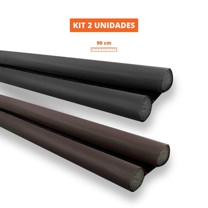 Kit 2 Unidades Veda Porta Protetor Rolinho Impermeável Ajustável 90 cm