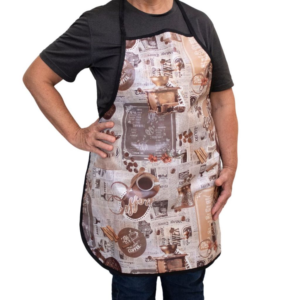 Avental de Cozinha Lavanderia Impermeável Tamanho Grande GG Plus Size