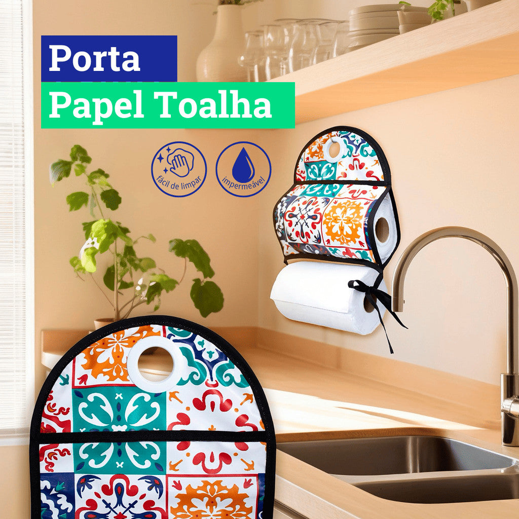Porta Papel toalha Suporte Parede Para Cozinha Impermeável