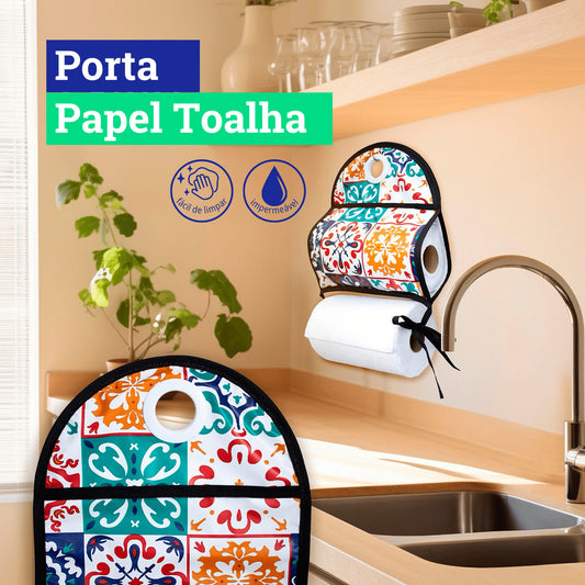 Porta Papel toalha Suporte Parede Para Cozinha Impermeável