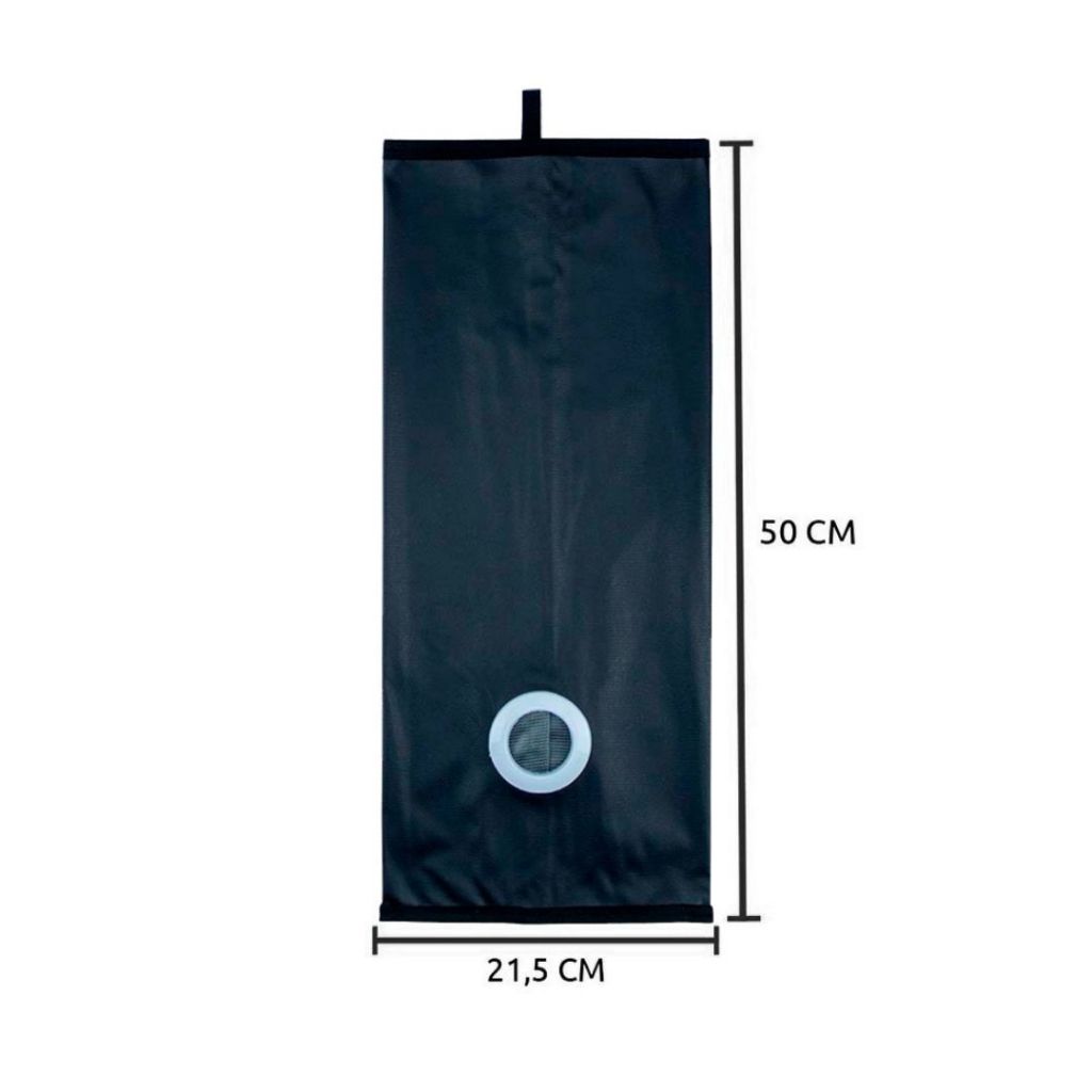 Puxa Saco Porta Sacolas Preto Impermeável
