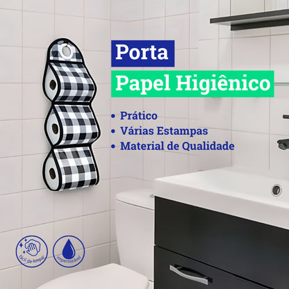 Porta-Papel Higiênico 3 Compartimentos  – Organização e Estilo para seu Banheiro
