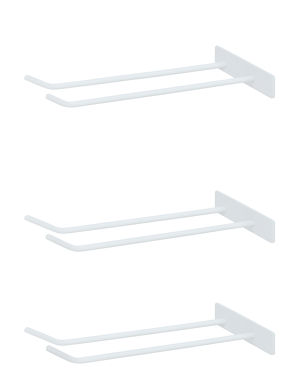 Ki 03 Suporte de Vassoura|Rodinho de parede de ferro-Branco