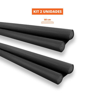 Kit 2 Unidades Veda Porta Protetor Rolinho Impermeável Ajustável  80 cm