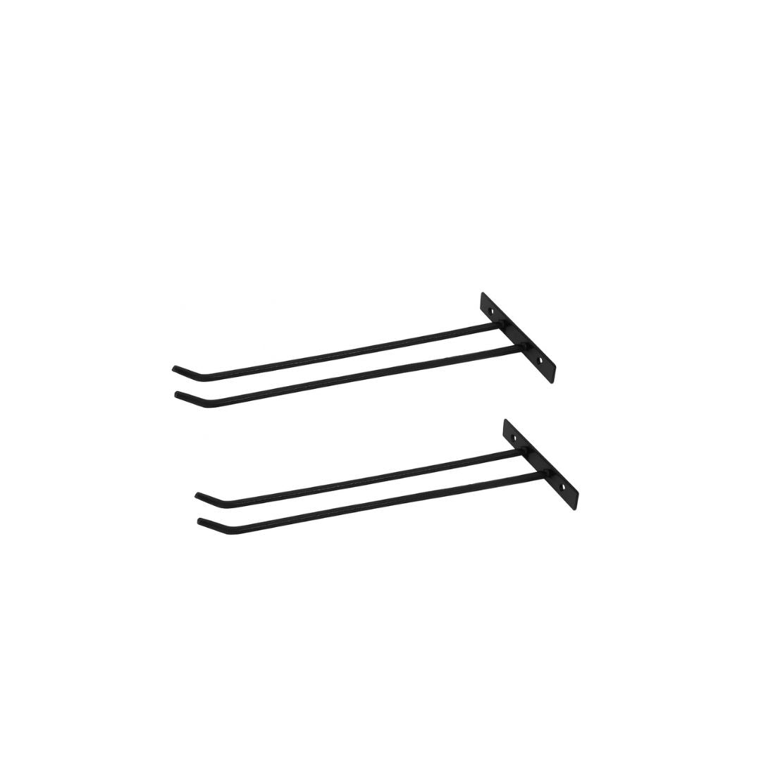 Suporte duplo de Vassoura | Rodinho de parede de ferro