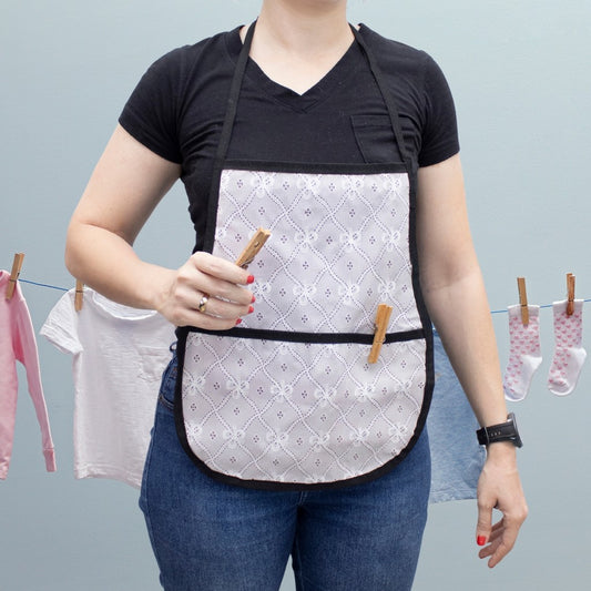 Porta Prendedores Roupas com Bolso Avental 40x33 cm Porta Pregador de Roupa Organizador Lavanderia