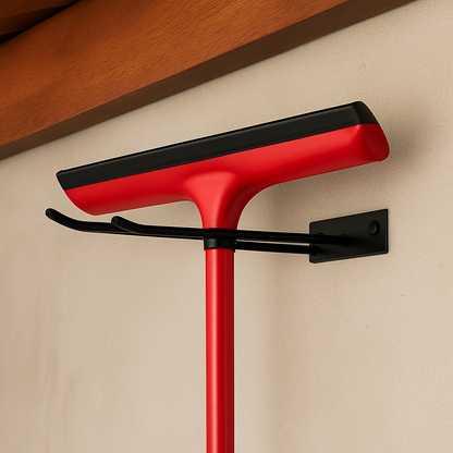 Suporte duplo de Vassoura | Rodinho de parede de ferro