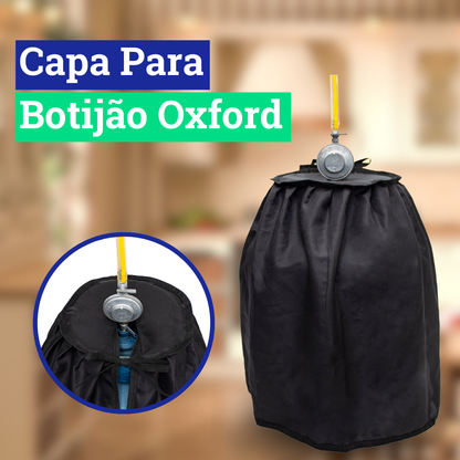 Capa Botijão Bujão de Gás em Oxford Preto