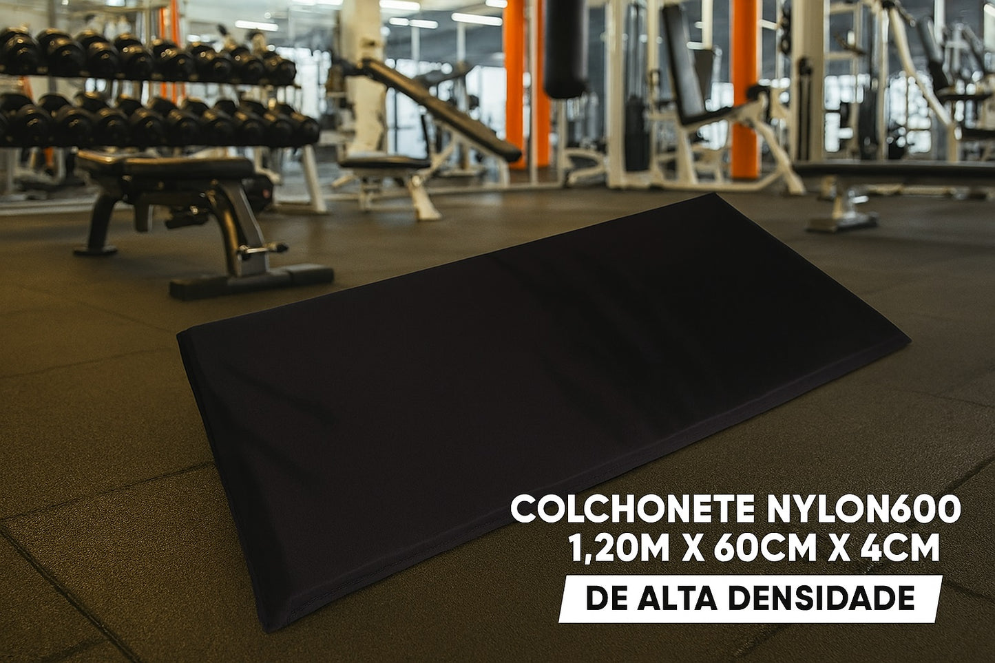 Colchonete 120x60x4cm Academia Yoga Pilates Fitness