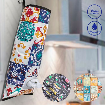 Puxa Saco Porta Sacolas Estampado Impermeável