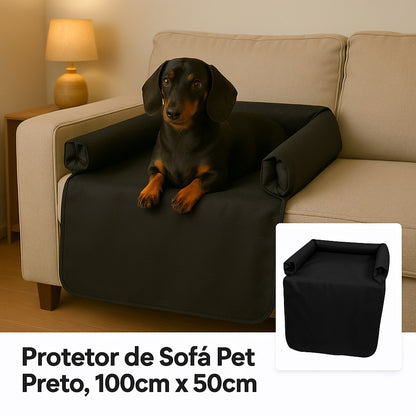 Capa | Assento Pet Preto 100x50 | Sofá Cadeira Protetor