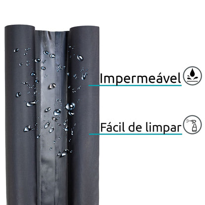 Protetor Rolinho Veda Porta Impermeável 80 cm sem Costura Preto